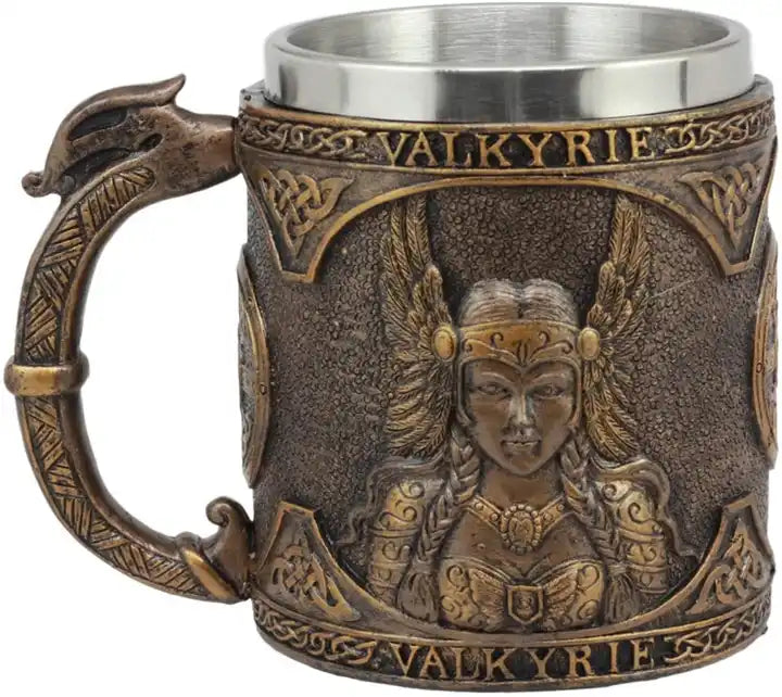 Odin mug in brass Odin mug in brass